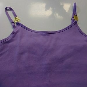 Michael Kors Lt. Purple Logo Tank Top Medium